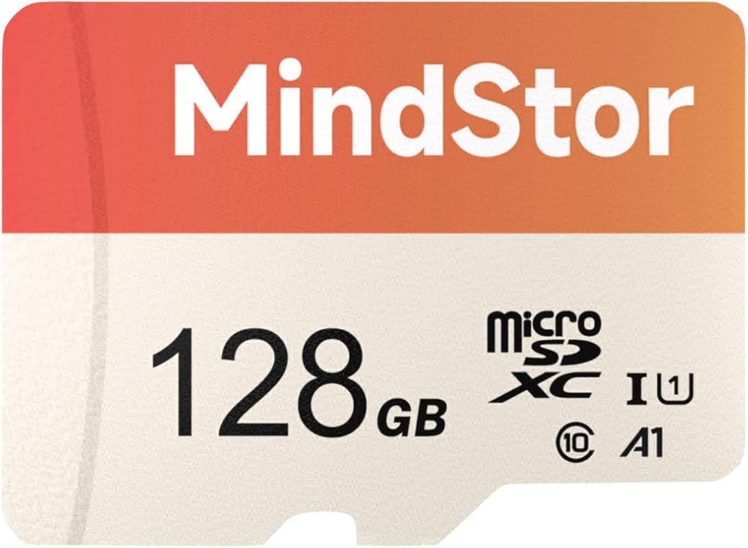 128GB Micro SDXC Card, 90 MB/s read, U1 & A1 performance, includes ada