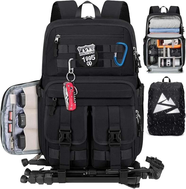 RAINSMORE Waterproof Camera Backpack for DSLR/SLR/Mirrorless – breatha