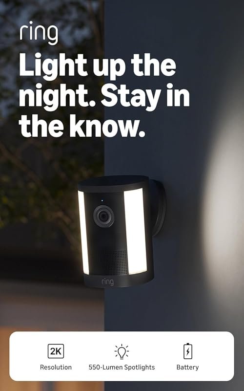 Ring Spotlight Cam 2K battery camera delivers 2K video, 6x zoom and mo