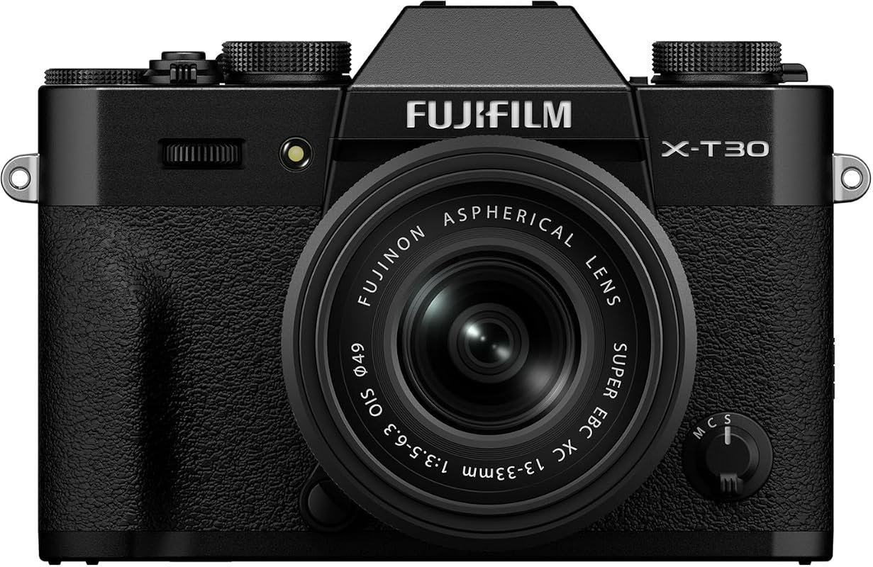 FUJIFILM X‑T30 III Mirrorless Camera Body with XC13‑33mm Lens Kit – Bl