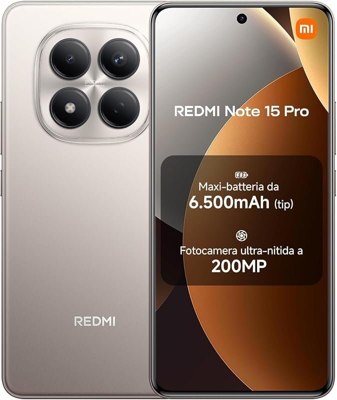 Xiaomi Redmi Note 15 Pro 4G LTE – 256GB/8GB, Dual‑SIM, global compatib