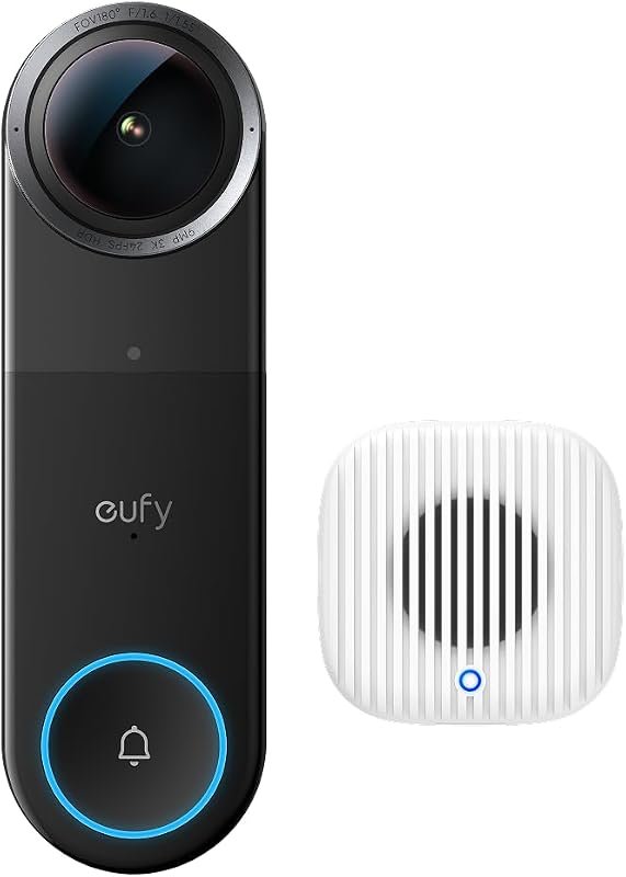 eufy Security S4 3K Wired Doorbell Camera, VR-enabled with 180° panora