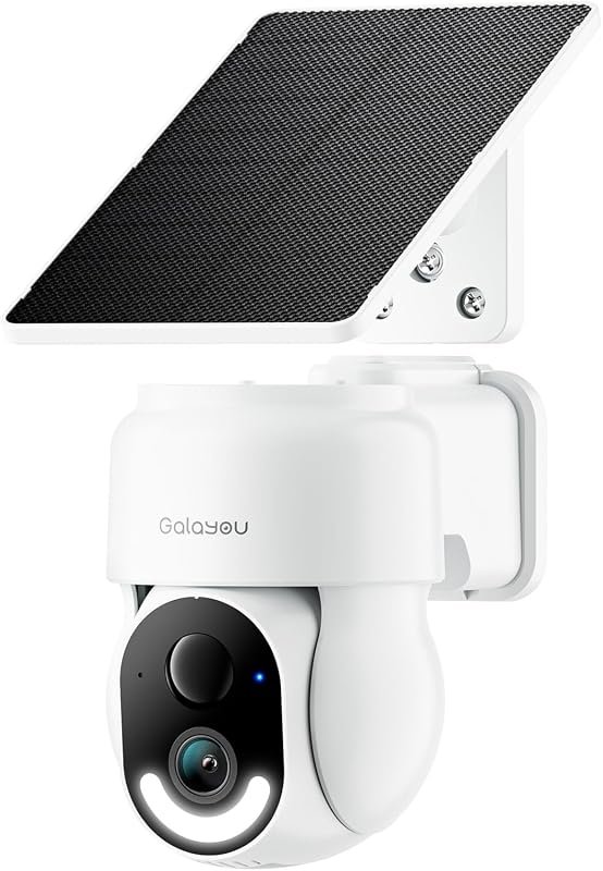 GALAYOU R6 Solar-Powered Outdoor Wireless Camera with 2.4 GHz Wi‑Fi fo
