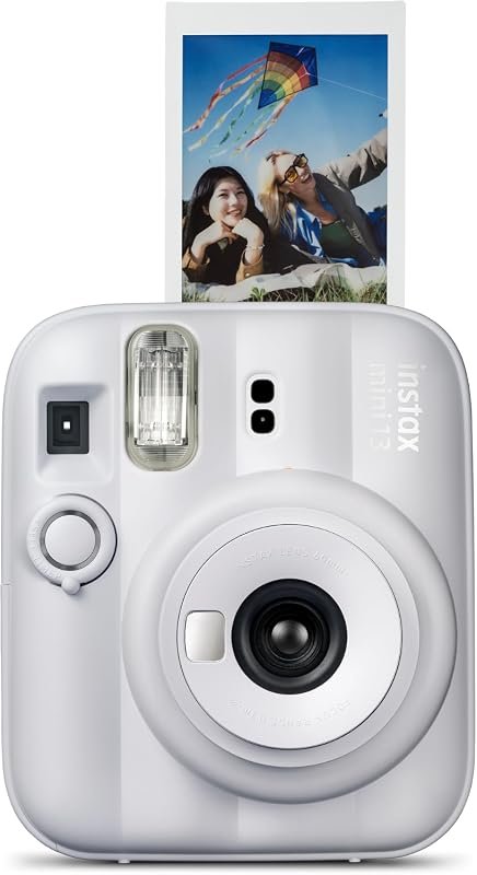 Fujifilm Instax Mini 13 Instant Film Camera in Clay White, Compact Des