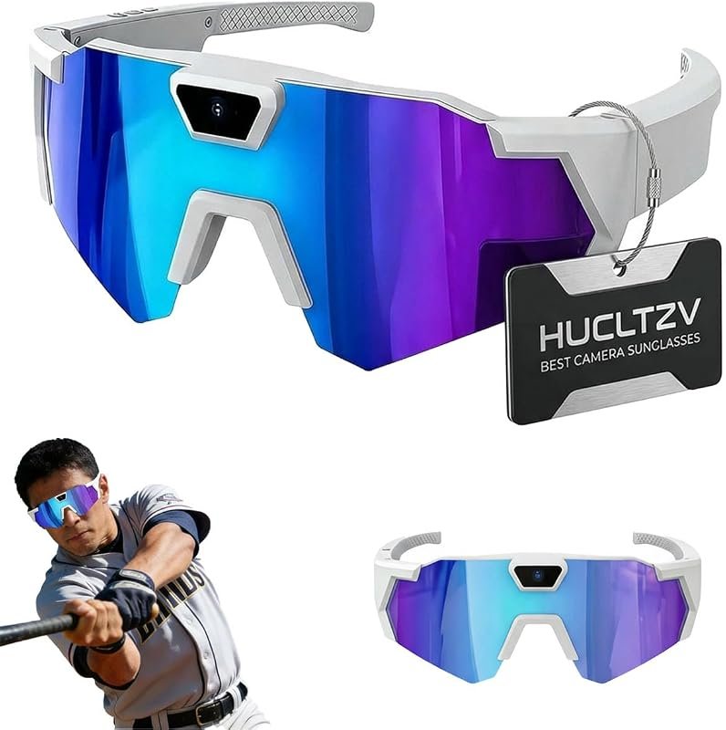 POV 4K Baseball Sunglasses – Camera Eyewear for Men and Women, Video R