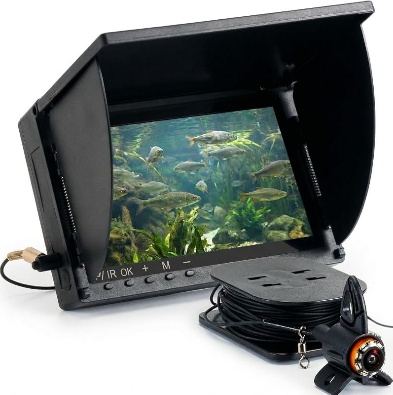 Portable underwater fish finder camera featuring 220° wide‑angle lens
