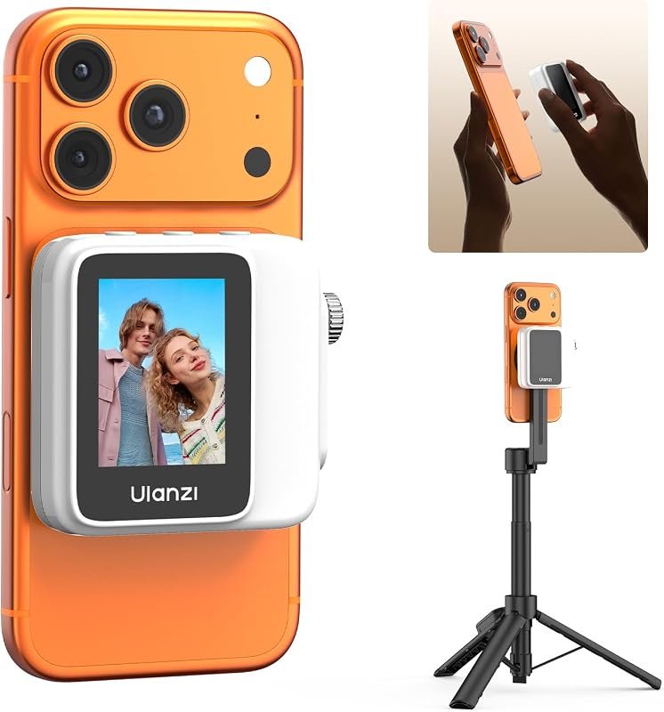 ULANZI VM2 SelfiePod magnetic vlog monitor screen with built‑in 1000 m