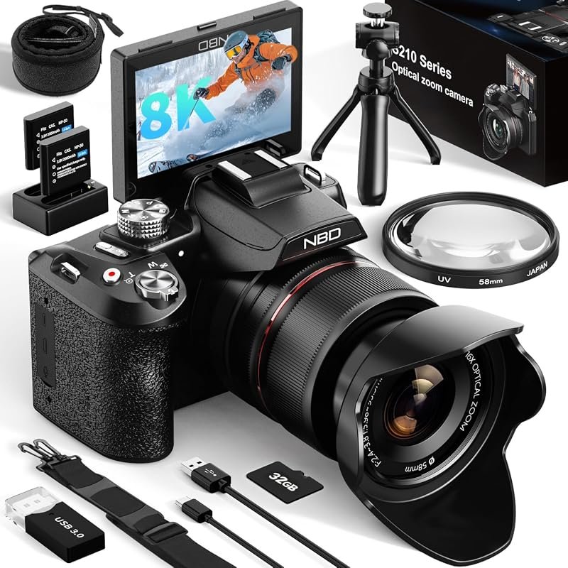 NBD 8K 64MP digital camera delivers ultra‑high resolution and 16x opti