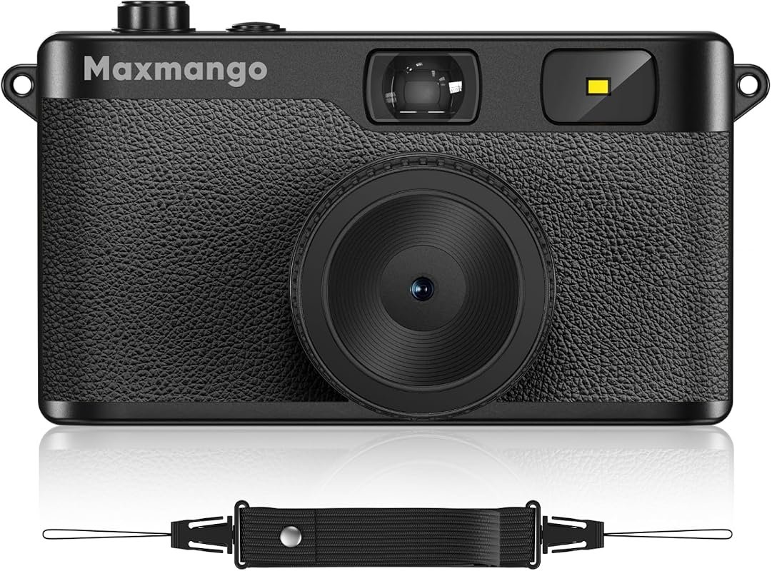 Maxmango D53 Vintage Digital Camera offers 12MP photos, screenless ret