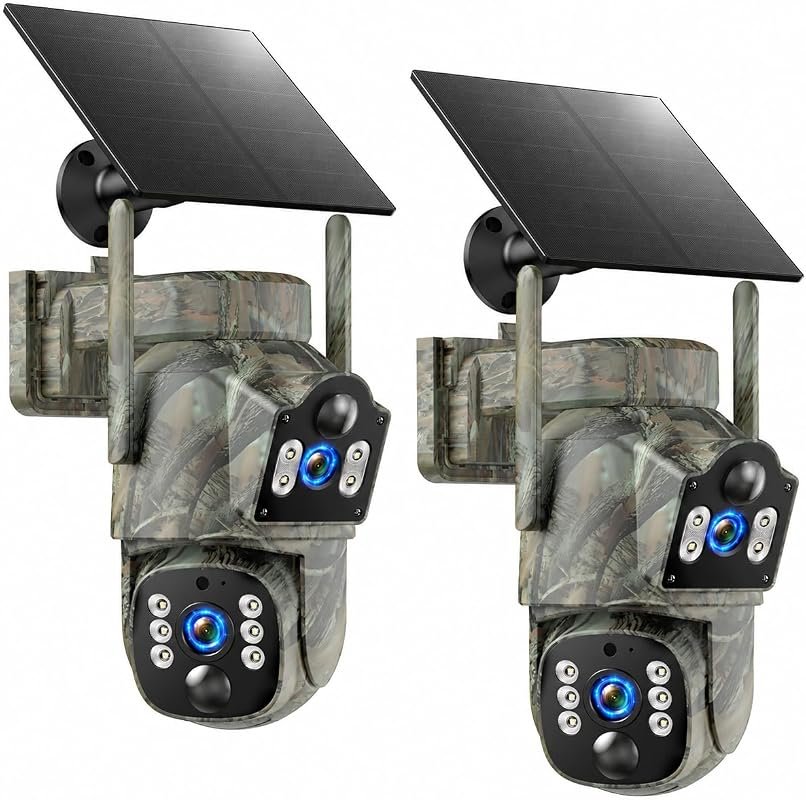 4G LTE Dual Lens Cellular Trail Camera features 360° live streaming, d