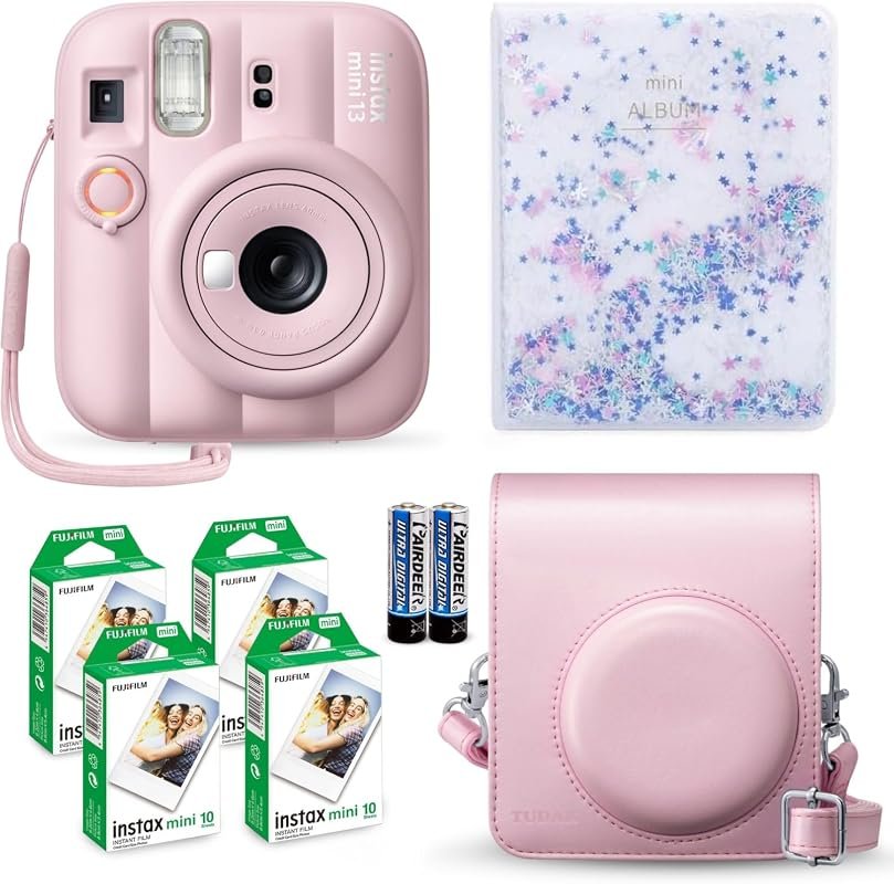 Fujifilm Instax Mini 13 Instant Camera Candy Pink + Fuji Film Value Pa