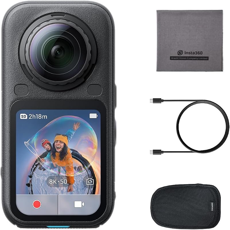 Insta360 X6 – 8K 360° camera with 1/1.1″ sensors delivering stunning d