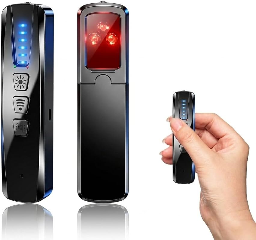 Compact Hidden Camera Detector and GPS Tracker Finder with Anti‑Spy Al