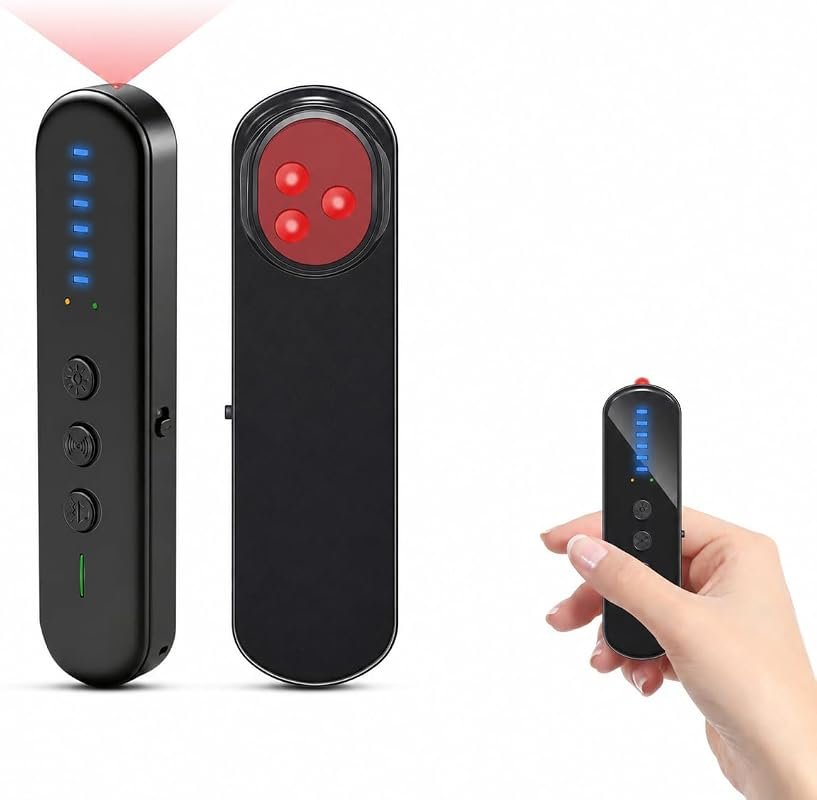 AOBOCAM 7-in-1 Camera Detector – Spot GPS Trackers, RF Bugs, Listening