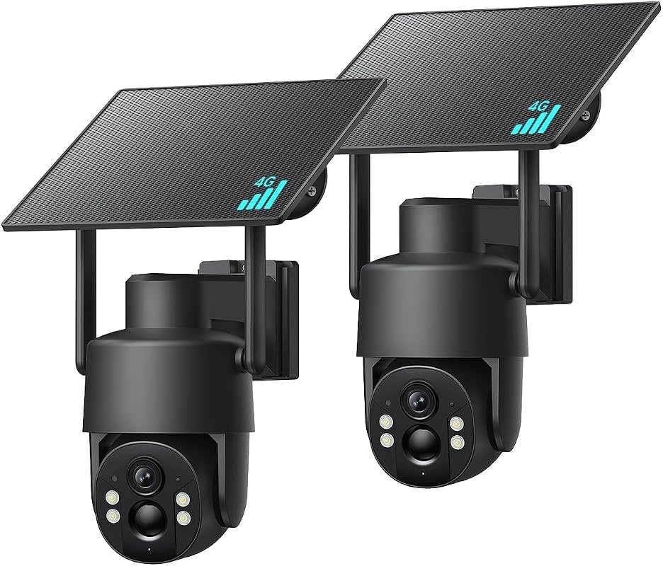 No WiFi Outdoor Security Camera – Always‑On 4MP Video with 360° Full V