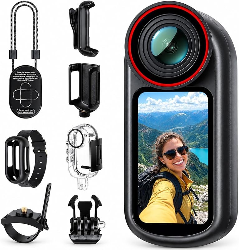 4K Mini Body Camera with 1.5‑inch Screen, Wi‑Fi Connectivity, Magnetic