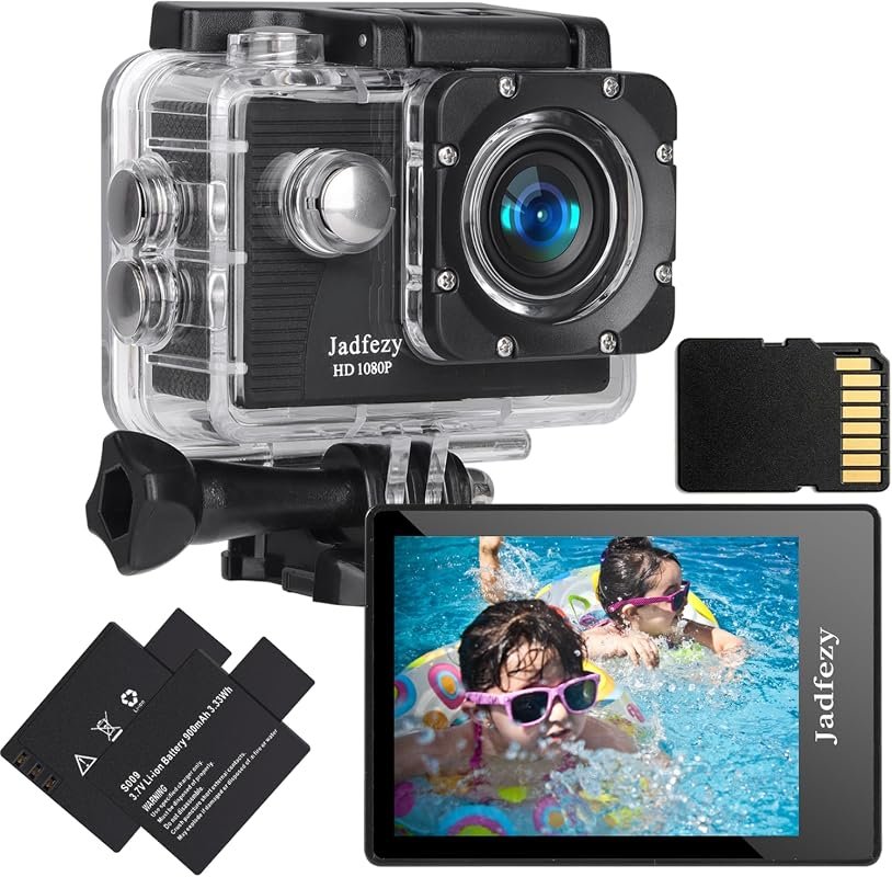 High‑performance Action Camera captures 1080p video up to 98 ft (30 m)