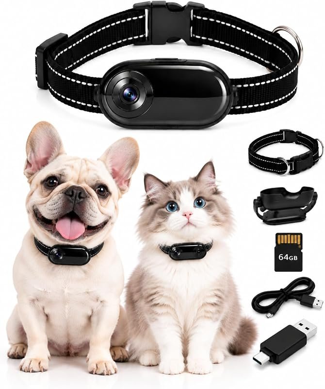 2026 Upgraded 1080P Cat Camera Collar – High‑Definition Video Recording, Enhanced Battery Life, Ideal Pet Accessory