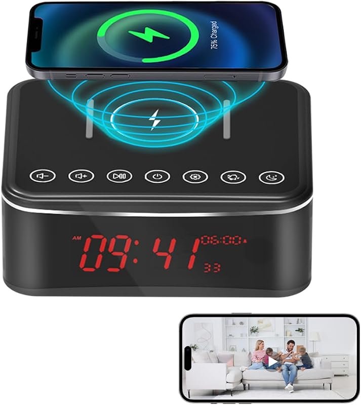 1080P HD Indoor Security Camera with Motion Activation, 160° View, Nig