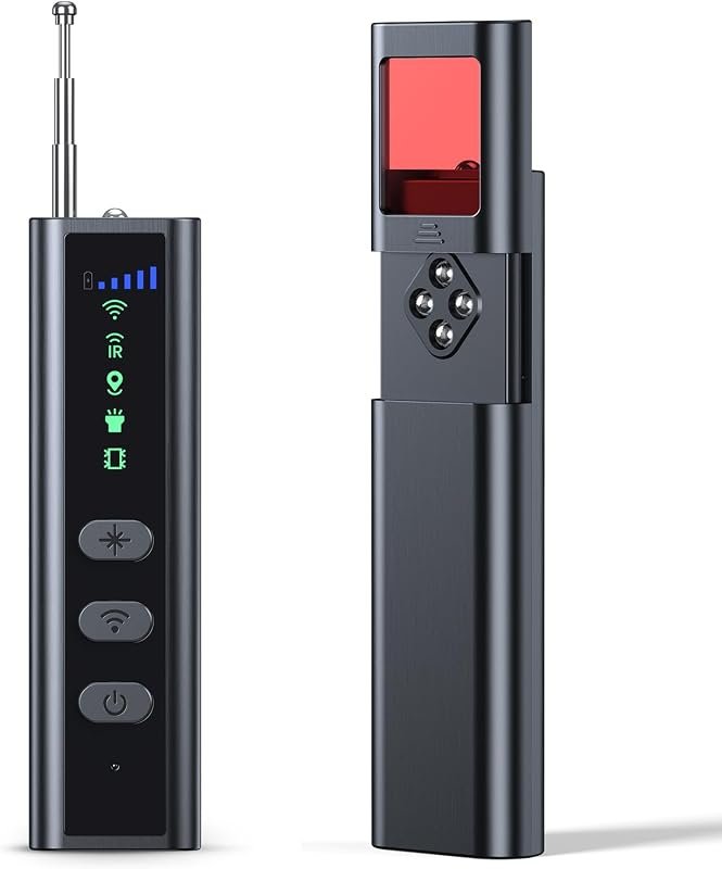 Compact Hidden Camera Detector with RF Scanning, Magnetic GPS Tracker 