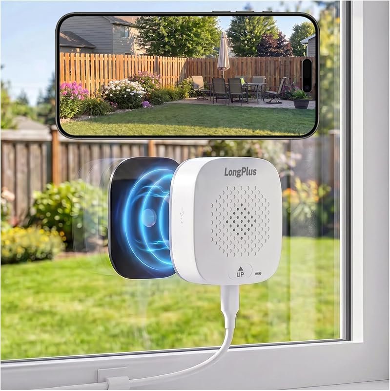 LongPlus 8MP 4K Safeview Window Security Camera with Dual‑Band Wi‑Fi 6