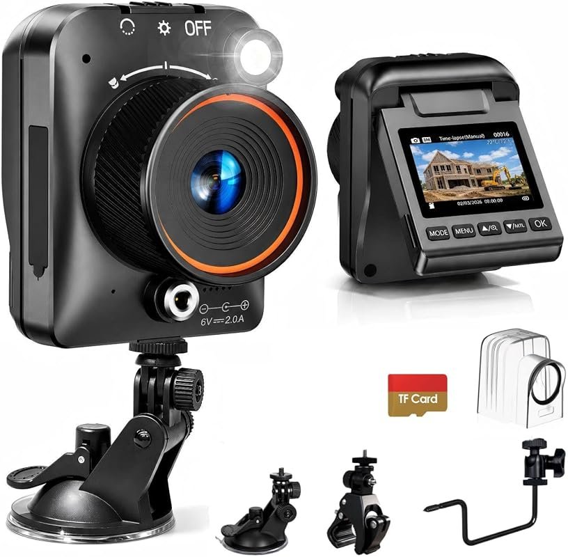 Generic 4K Wi‑Fi Time‑Lapse Camera designed for construction sites, of