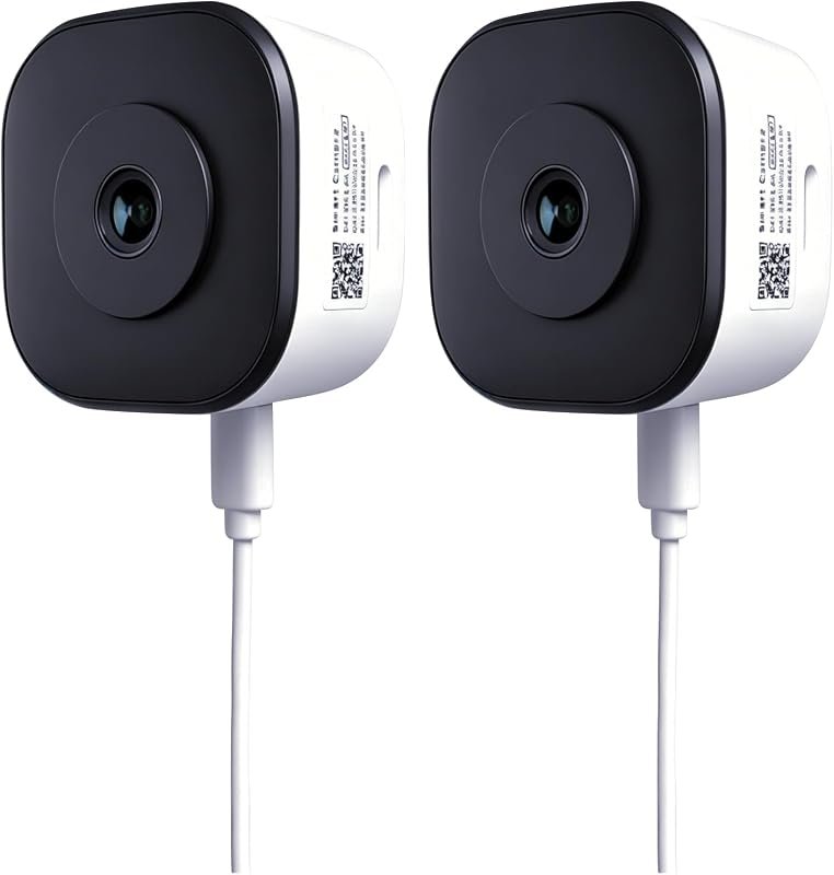 Safe View 2K No‑Drill Window Camera – 2‑Piece Set for Home Security wi
