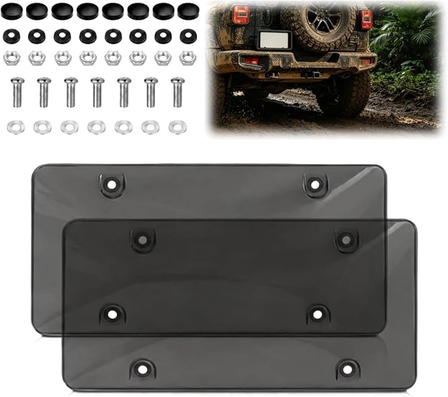 Transparent License Plate Camera Blocker Cover – Crystal‑Clear Shield 