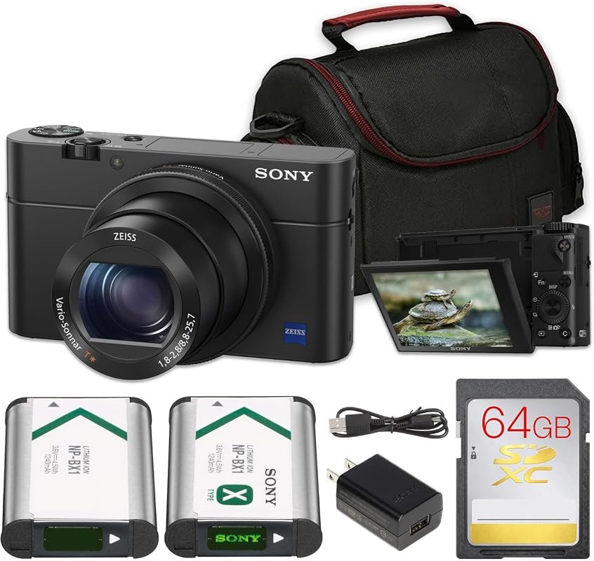 Sony DSC‑RX100 IV Bundle – 20‑1MP 1″ Sensor, 24‑70mm Lens, 4K Video, 9