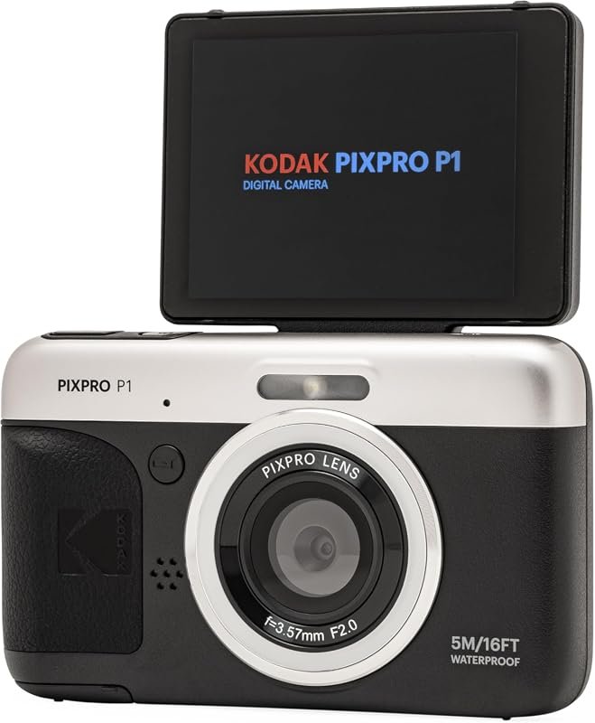 KODAK PIXPRO P1 13MP waterproof digital camera built for underwater sh