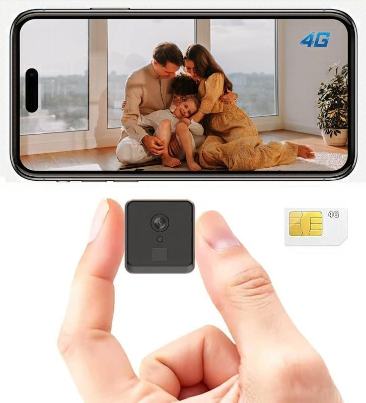 4K No‑WiFi Hidden Camera with 4G SIM, app‑controlled motion detection