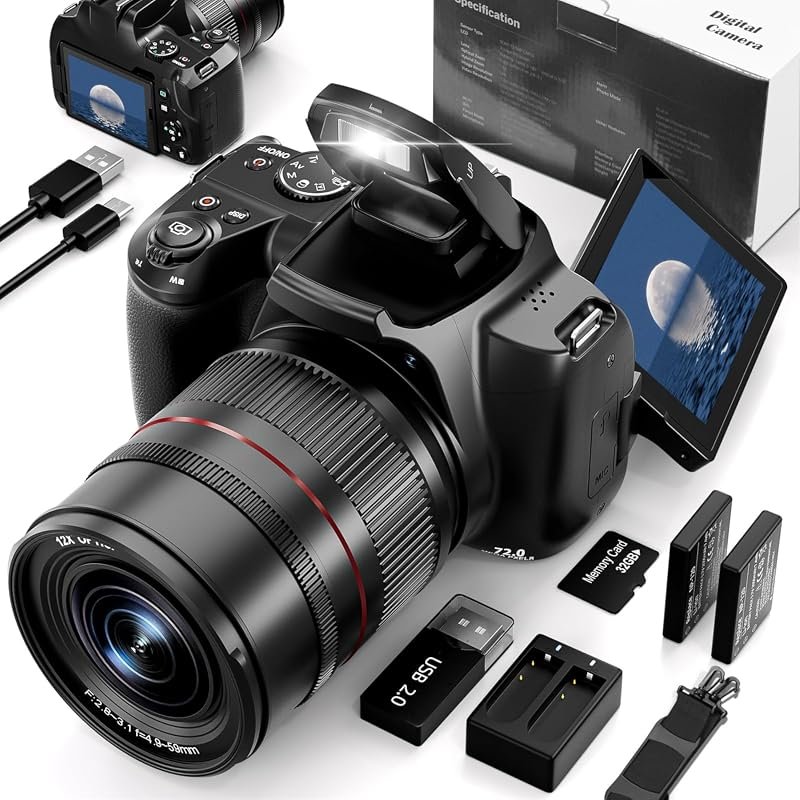 G‑Anica 72MP 12X Optical Digital Camera – Ultra‑High Resolution Photos