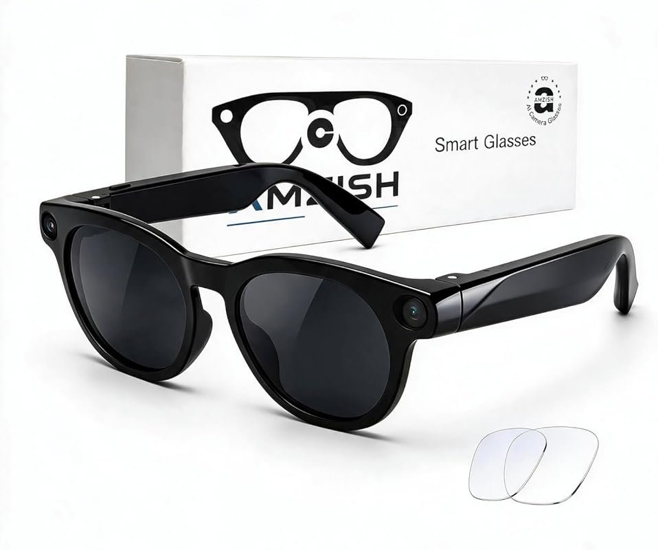 AI Smart Glasses with 8MP HD Bluetooth Camera – Photo and Video Eyewea